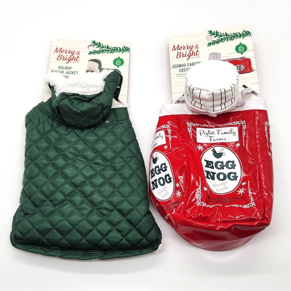 Merry & Bright Holiday Small Pet Costume Bundle